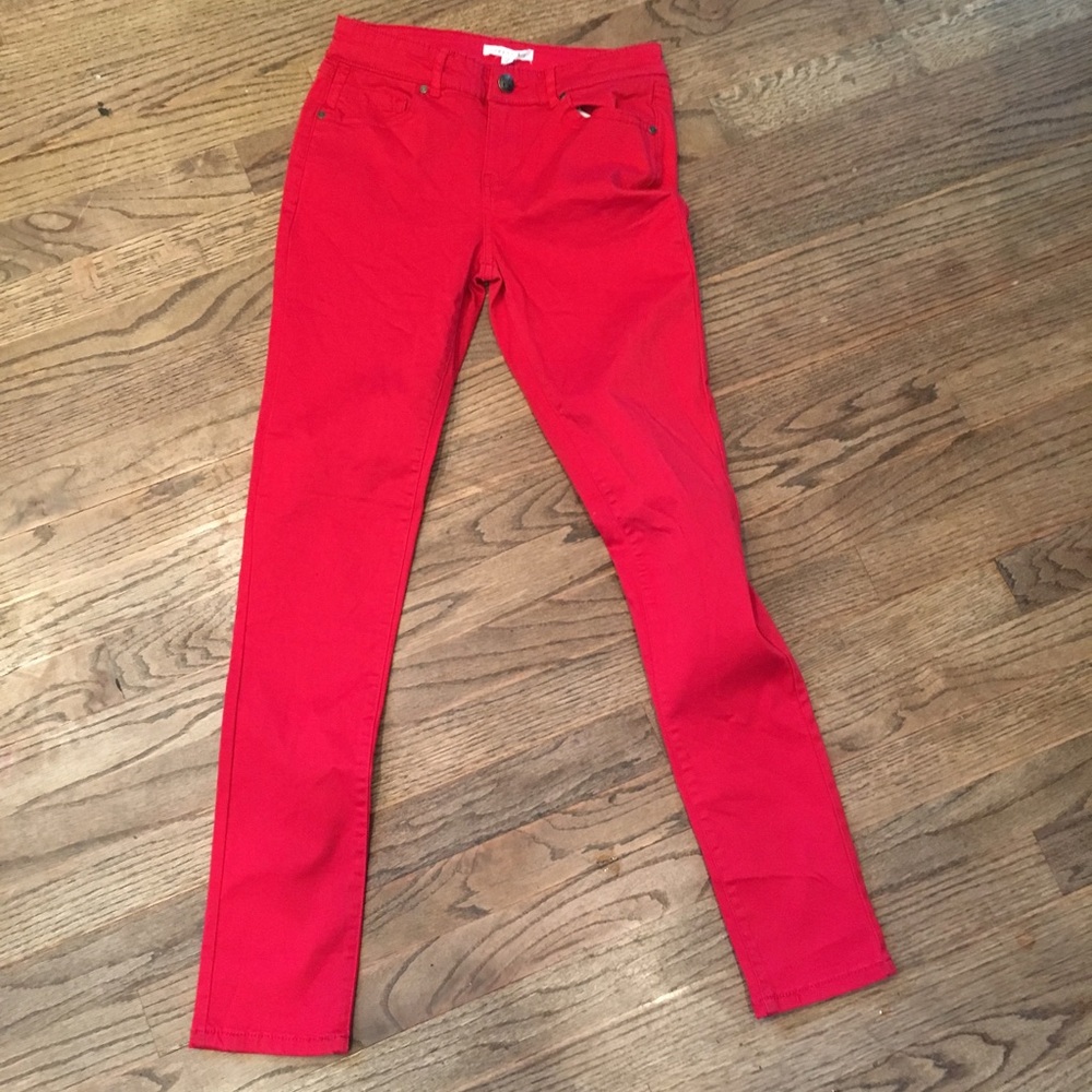 Girl's Brand New Red Copper Key Pants
